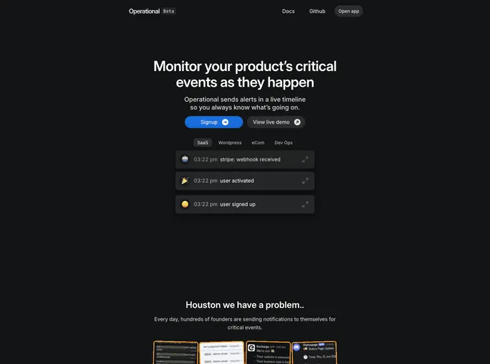 Operational.co screenshot