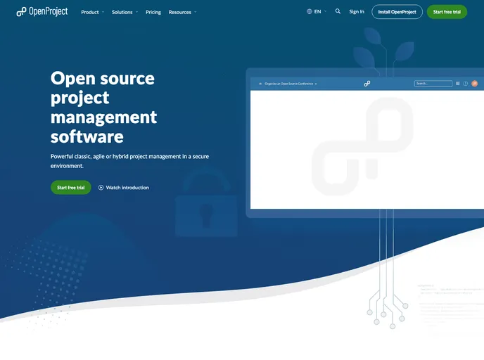 screenshot of Openproject