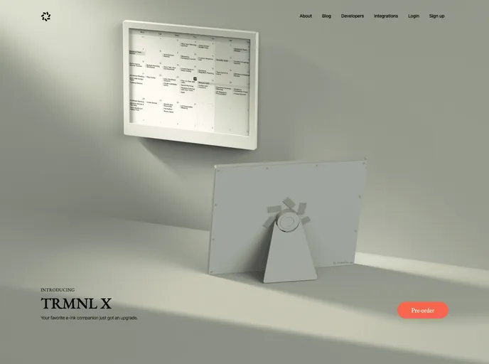screenshot of TRMNL Boilerplate