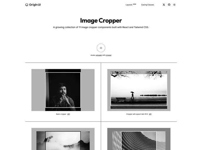 screenshot of Image Cropper
