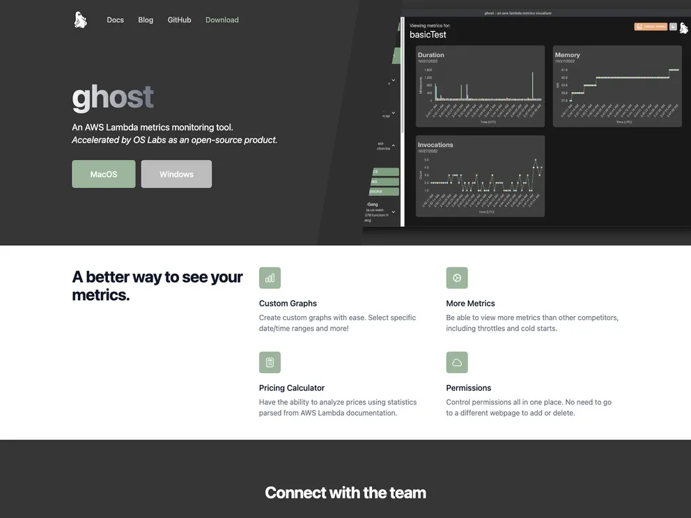 screenshot of Website
