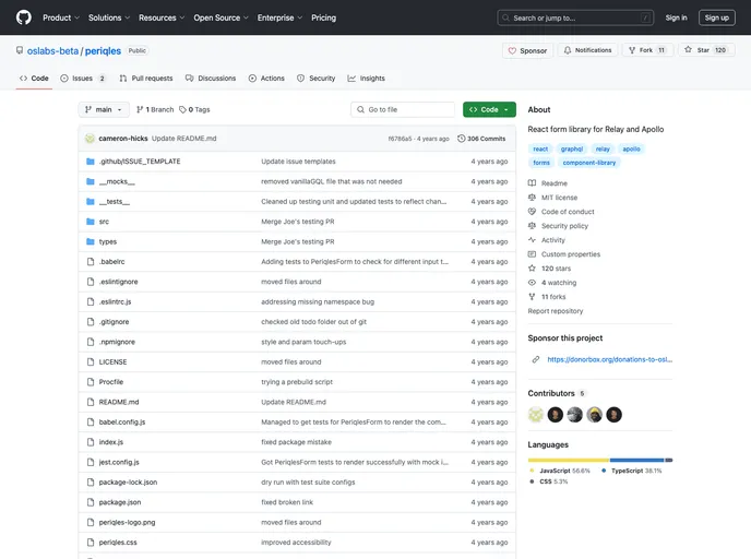 screenshot of Periqles Demo