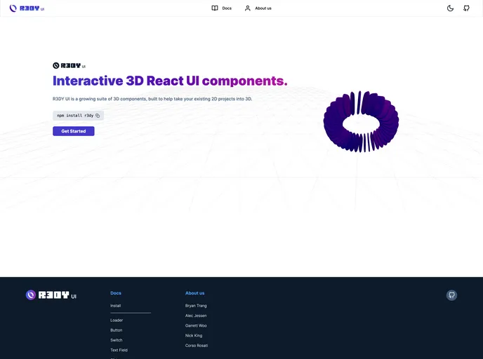 screenshot of R3Dy Web