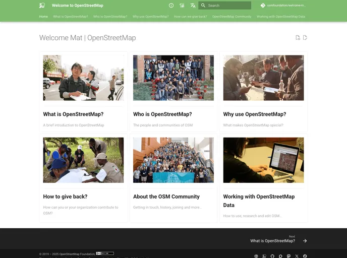 screenshot of Welcome Mat