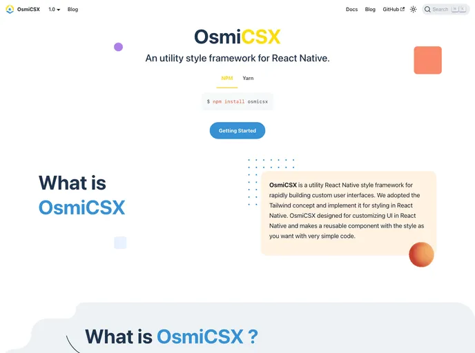 Osmicsx screenshot