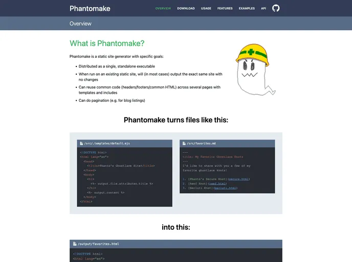 screenshot of Phantomake