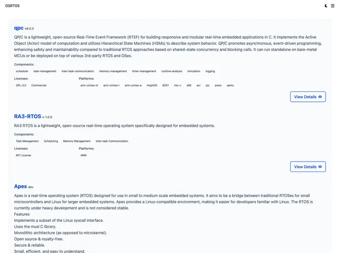 screenshot of Osrtos