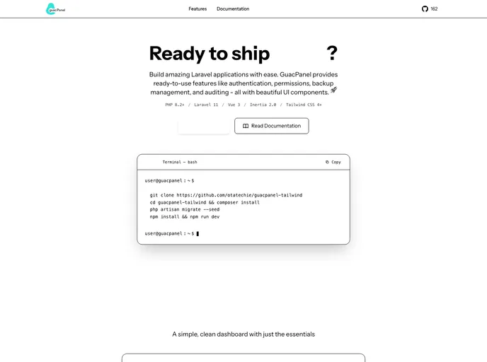 Guacpanel Tailwind