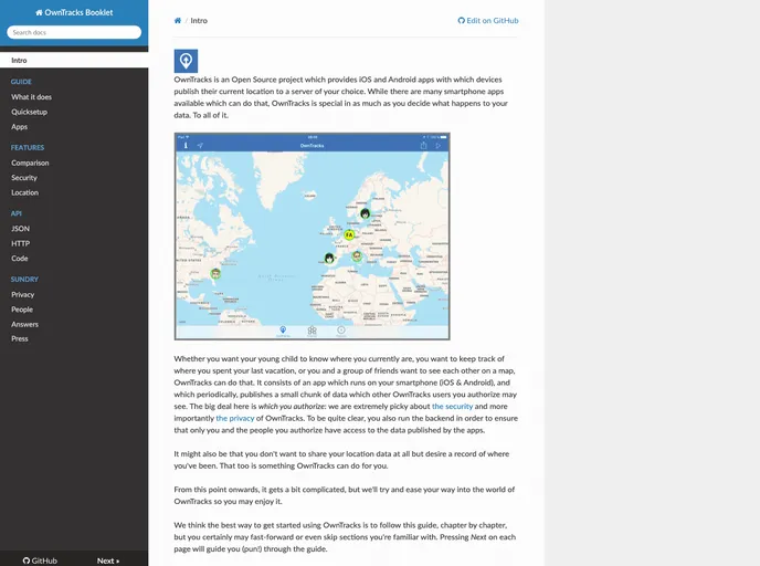 screenshot of Booklet