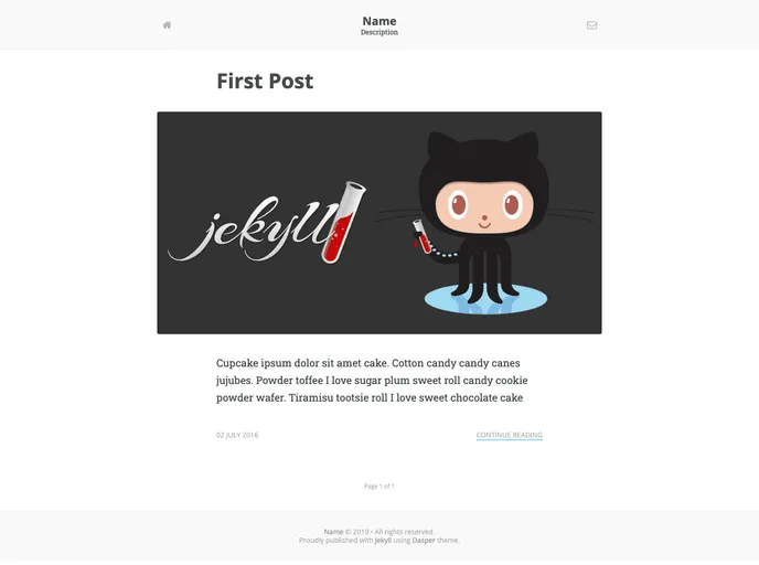 screenshot of Dasper