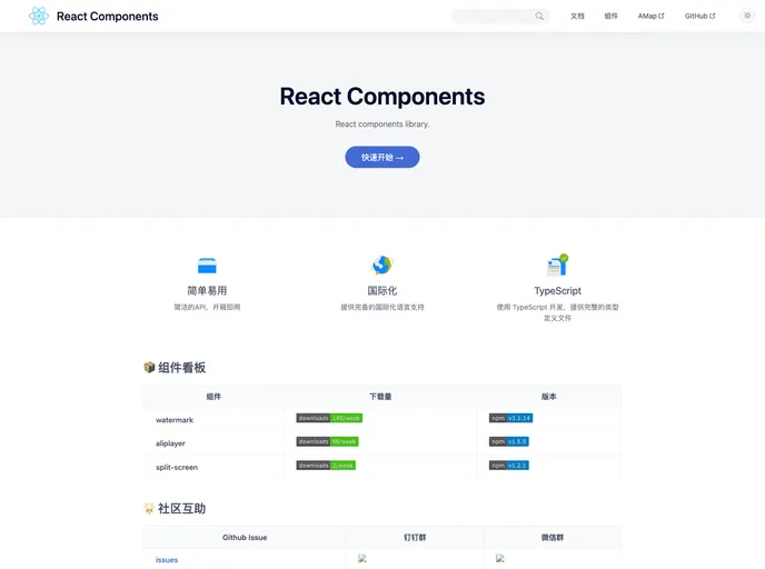 screenshot of React Components