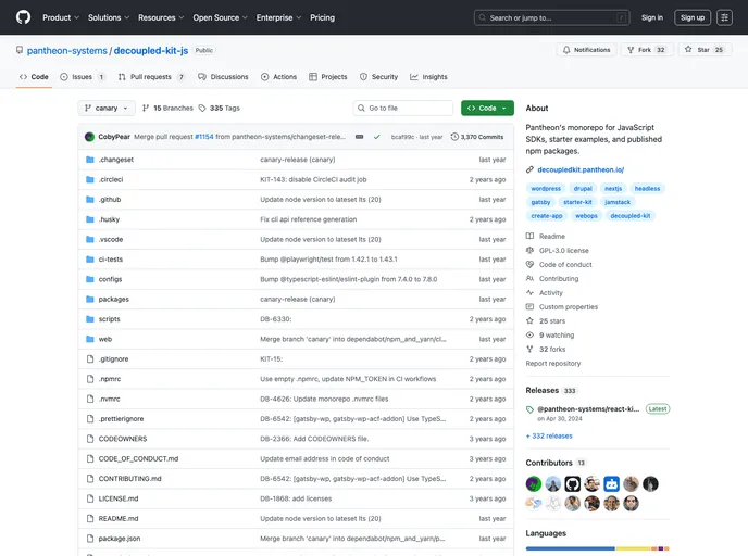 screenshot of Next Drupal Starter