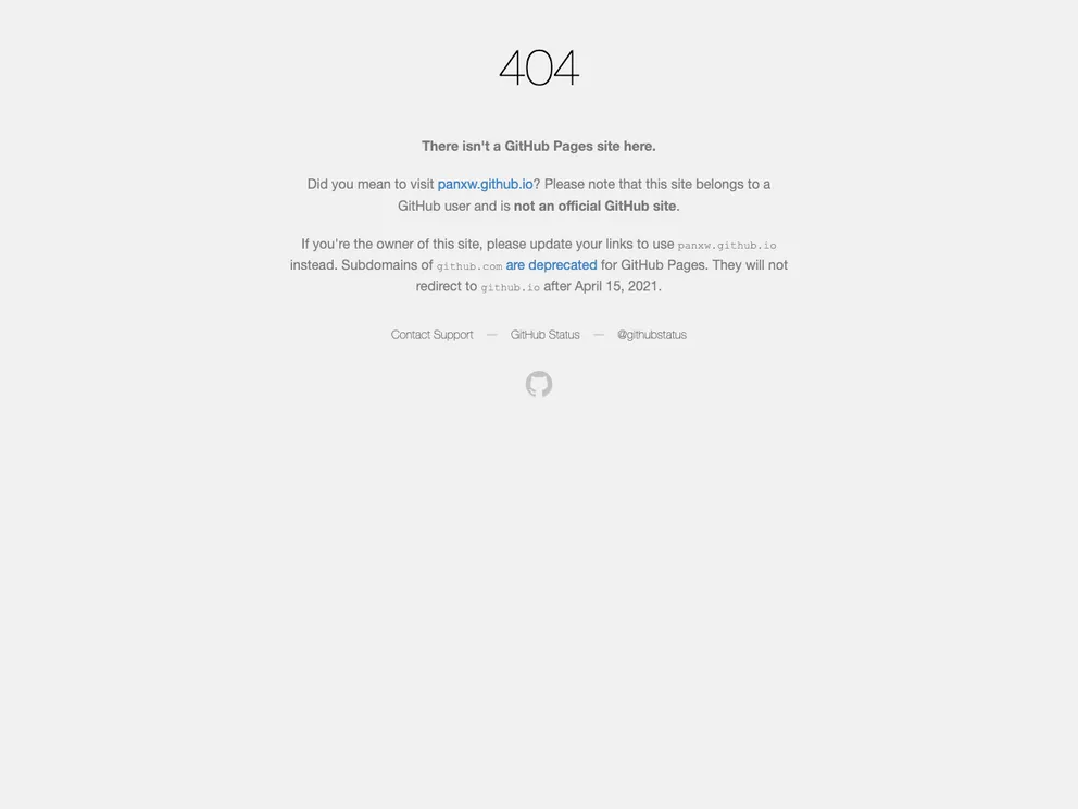 screenshot of Panxw.github.com