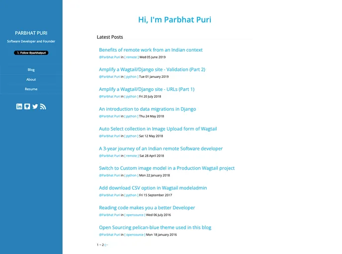 screenshot of Pelican Blue