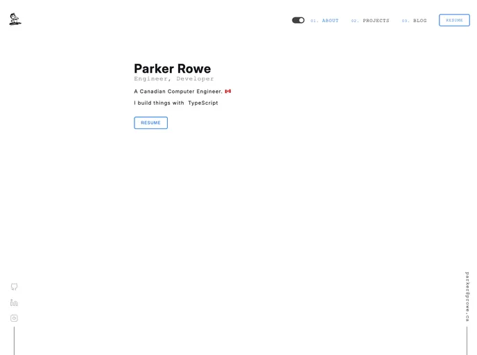 screenshot of Prowe.ca