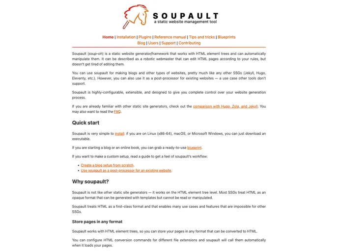 screenshot of Soupault