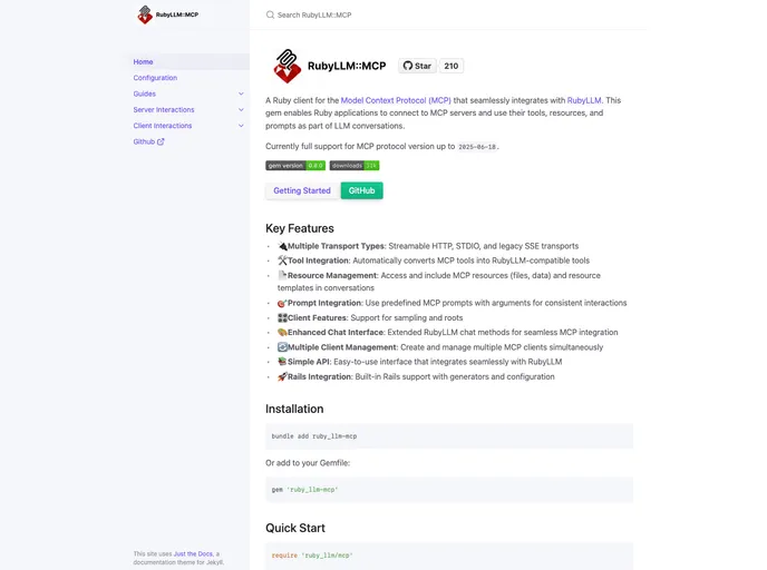 screenshot of Ruby_llm Mcp