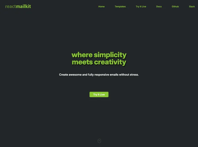 screenshot of React Mailkit