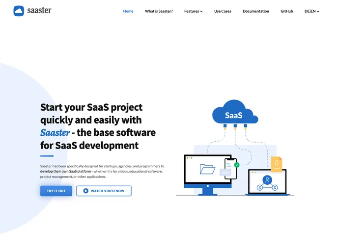 screenshot of Saaster