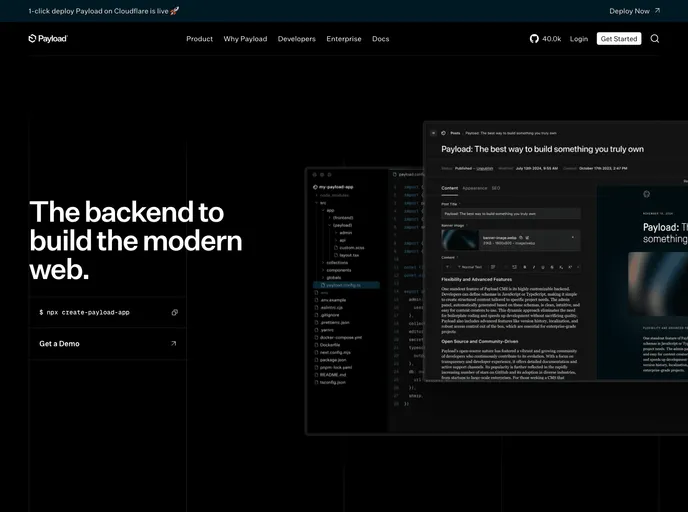 Vercel Deploy Payload Postgres screenshot