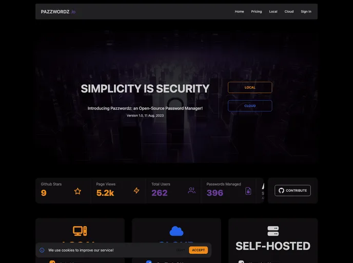 screenshot of Pazzwordz