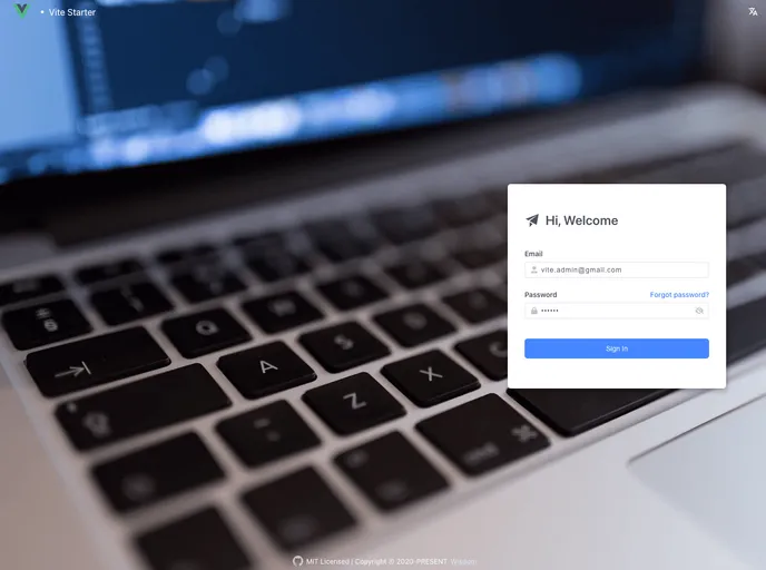 Vite Starter screenshot