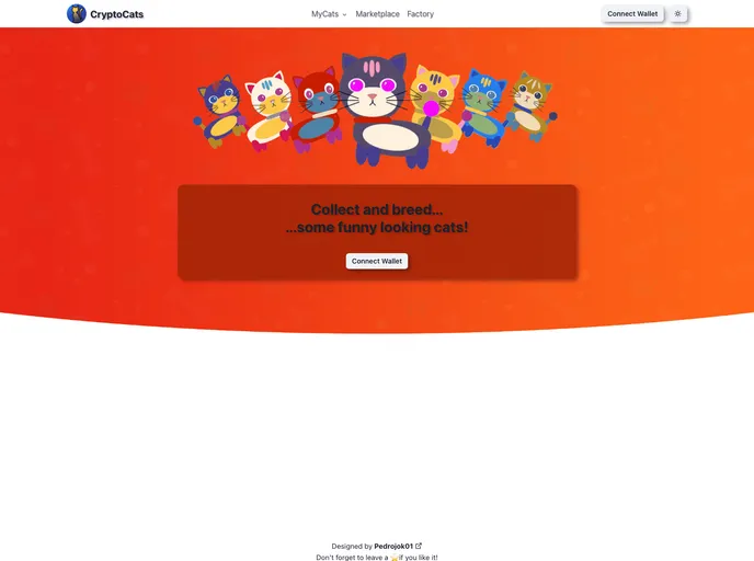 screenshot of CryptoCats