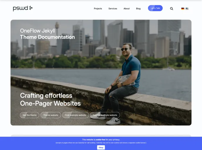 Oneflow Jekyll Theme screenshot