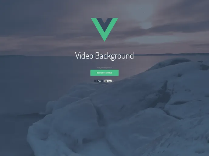 screenshot of Vue Videobg