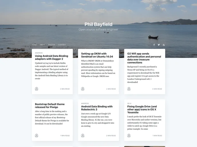 screenshot of Bootstrapdefault
