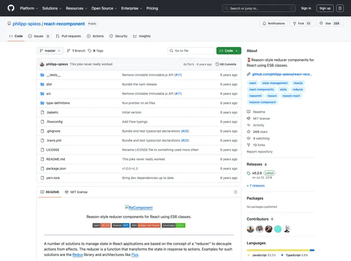 React Recomponent screenshot