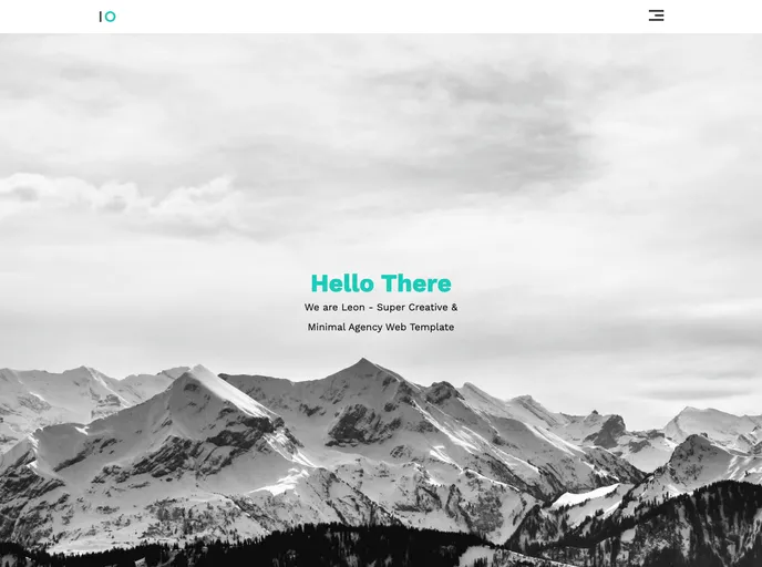 screenshot of Leon Template