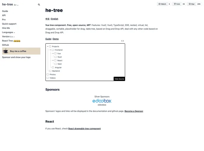 Vue Draggable Nested Tree