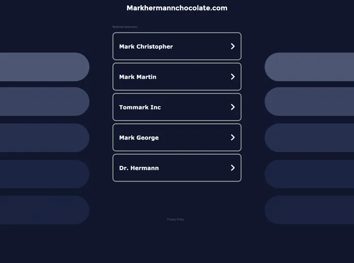 screenshot of Online Chocolate Shop