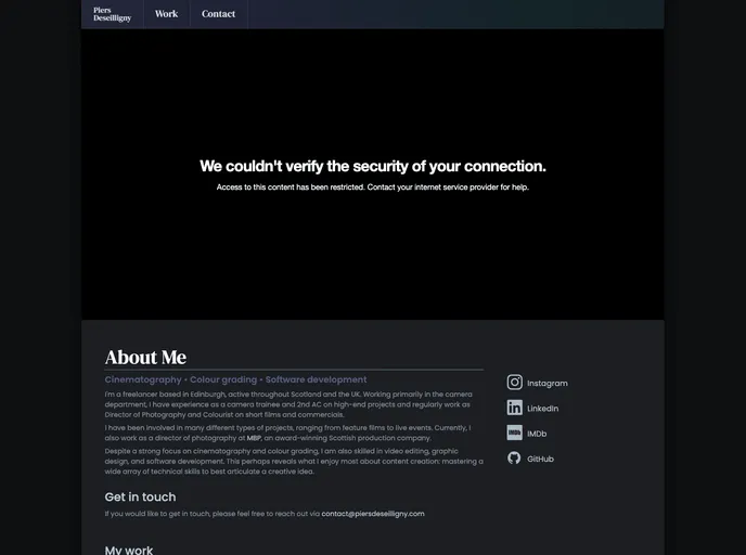 screenshot of Portfolio