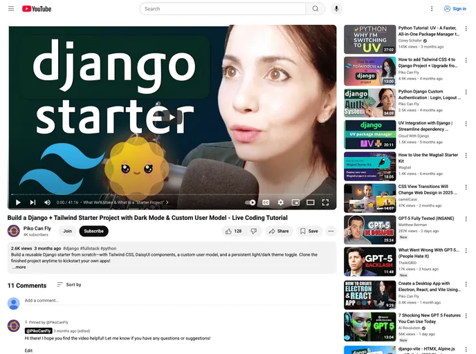 screenshot of Django Daisy Seed