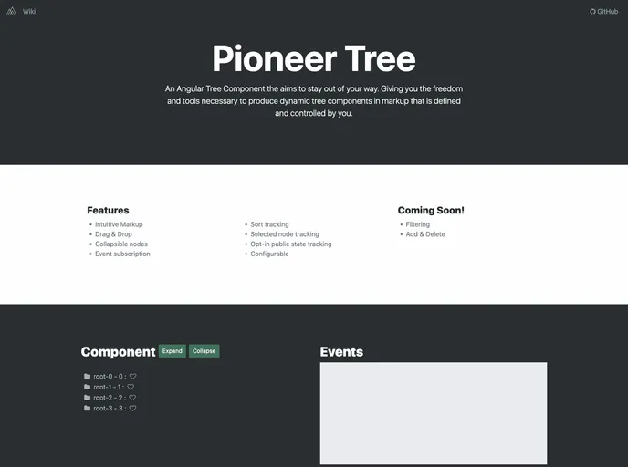 screenshot of Pioneer Tree