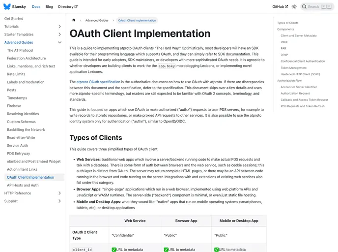 Bluesky Oauth Nextjs screenshot