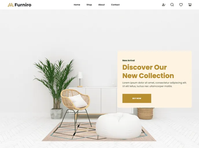 screenshot of Furniro Ecommerce