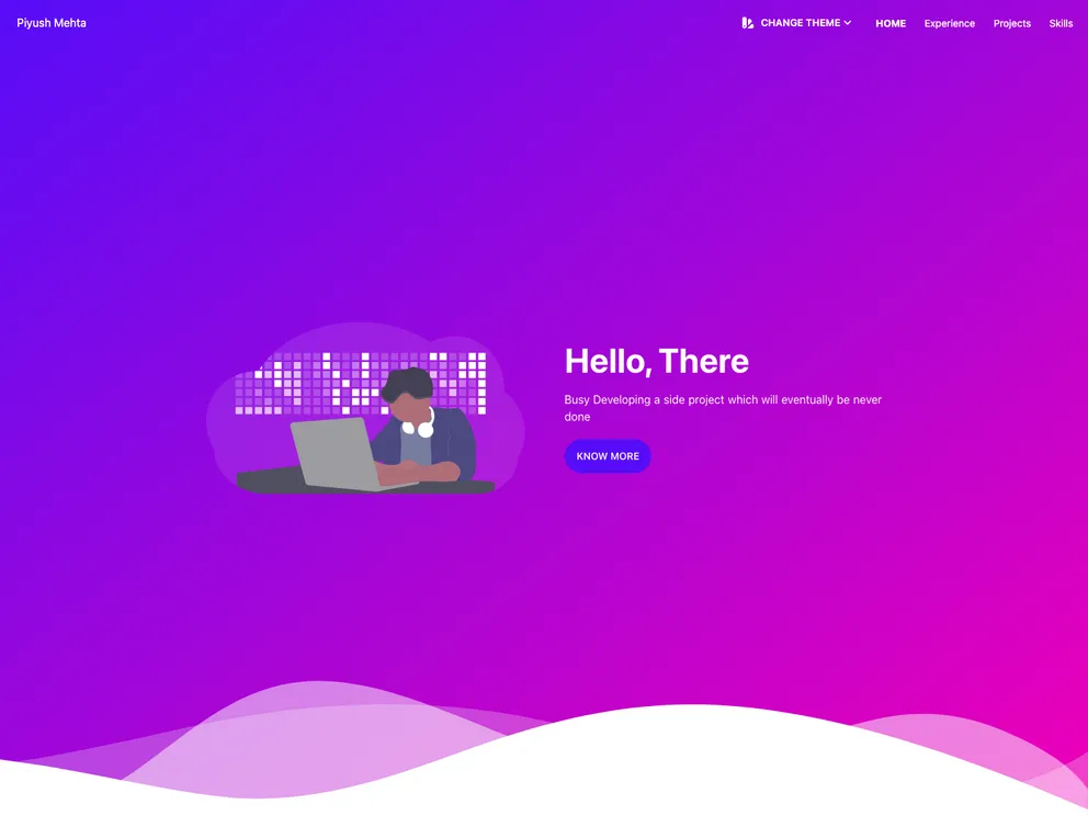 screenshot of Awesome Portfolio