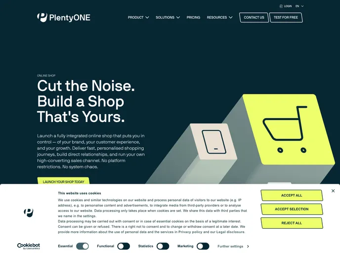 screenshot of Plentyshop Pwa