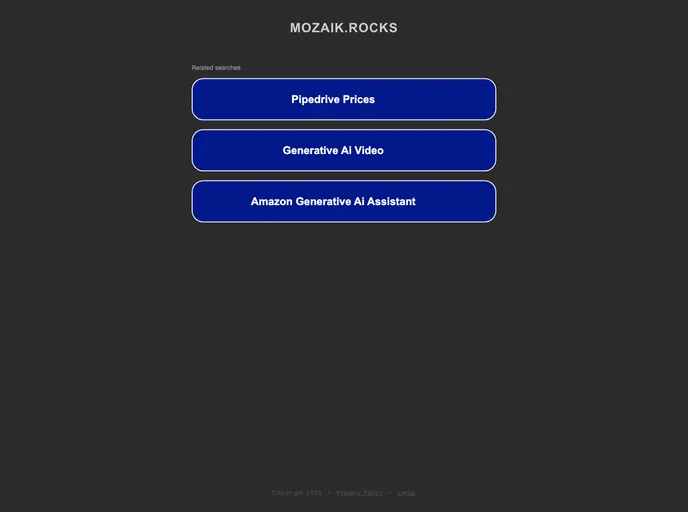 screenshot of Mozaik