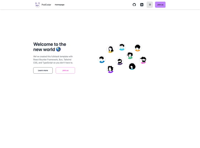 Fullstack Template screenshot