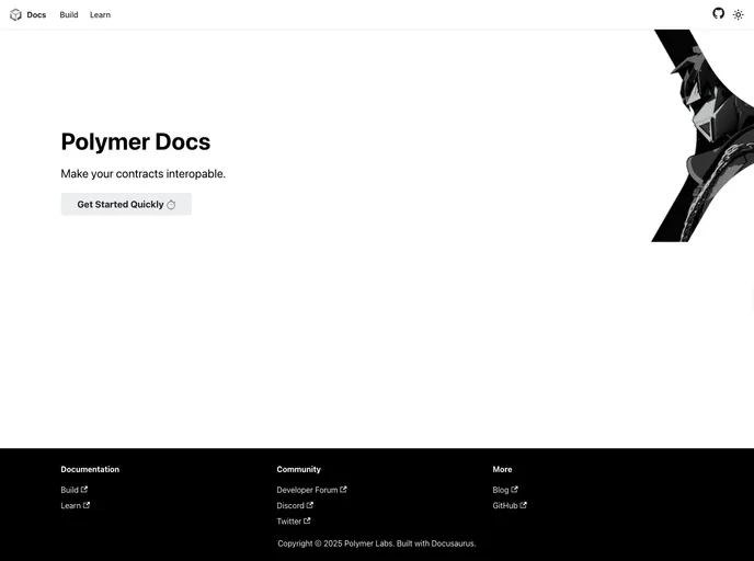 screenshot of Developer Hub