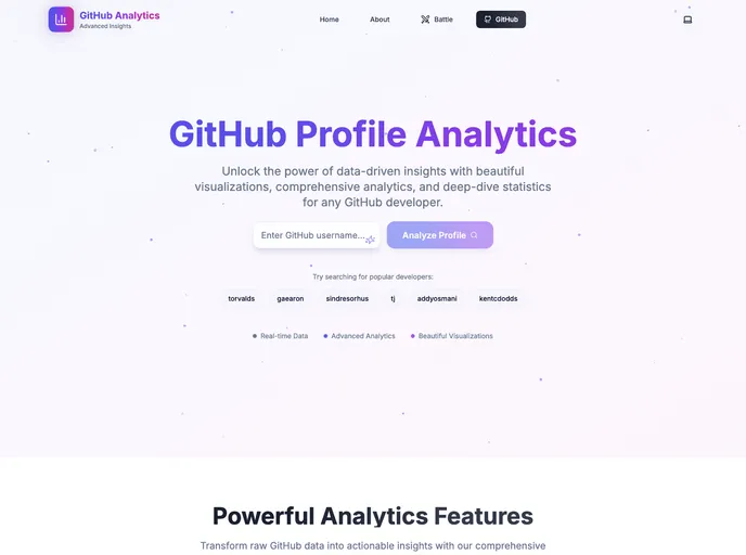 Github_analytics screenshot