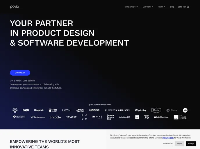 screenshot of PovioKit