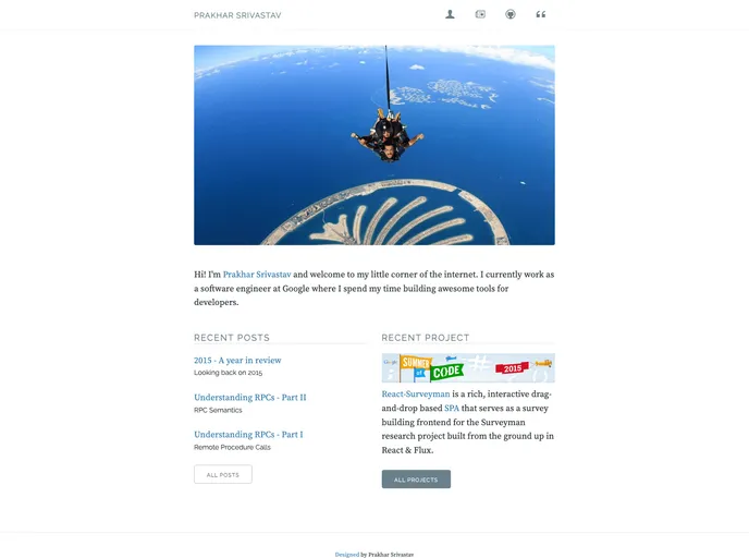 screenshot of Hugo Blog