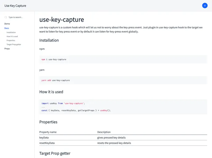 Use Key Capture screenshot