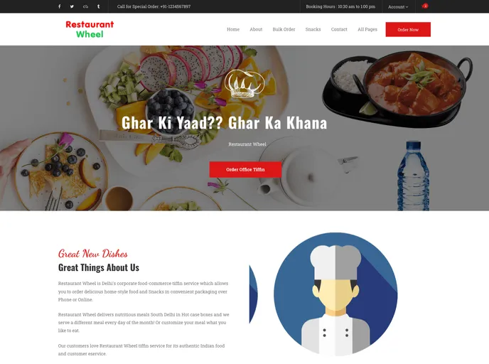 screenshot of RestaurantWheel