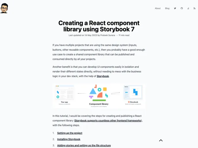 screenshot of My Awesome Component Library
